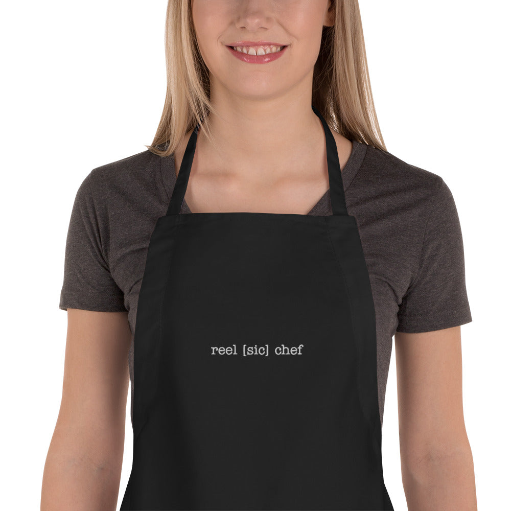 reel [sic] chef's apron